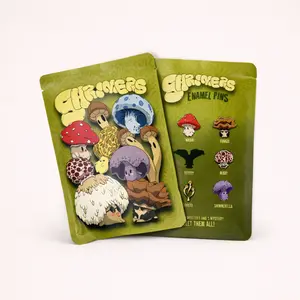 Shroomers | The Chill Fungi Enamel Pin Blind Bag with Cool Mushroom Enamel Pins