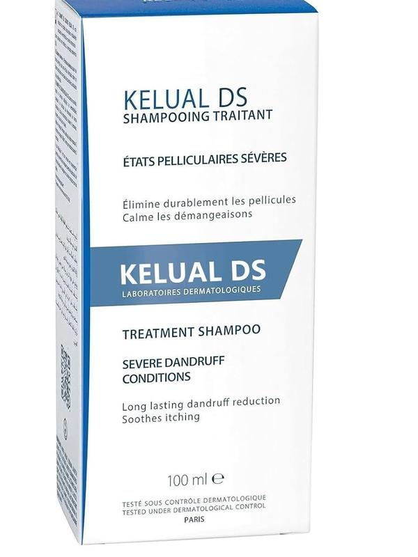 KELUAL DS Anti-Dandruff Shampoo, Treatment Shampoo for Severe Dandruff, Long-Lasting Relief, 3.3 Fl Oz