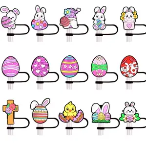 1 Piece Easter Vibes Straw Topper