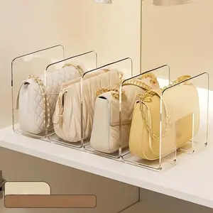 Acrylic Bag Organizer Dividers, Transparent Closet Storage Box, Non-Deforming Hanging Hook Rack, Space-Saving Wardrobe Organiser