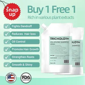[Buy 1 Get 1 Free] Tricholoy+ Anti-Hair Fall & Less Shedding & Volumizing Shampoo | Biotin, Arginine & Oleanolic Acid | Strengthens Roots | Promotes Hair Growth | Oil Control & Scalp Nourishment | 300ML