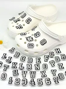 Initials Letter Shaped Shoe Charm, 1 Count Cute Shoes Accessories for Clog, Slippers, DIY Shoes Decorations for Festivals, Parties, and Birthdays, Shoe Enhancements