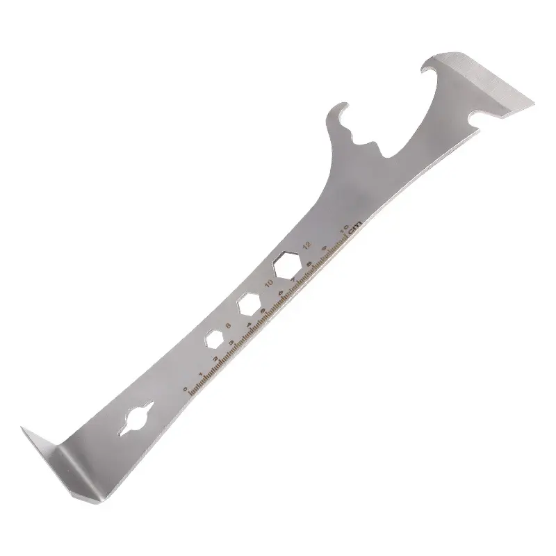 Stainless steel crowbar woodworking special installation tool multi-functional crowbar wooden box nail lifter mud water shovel
