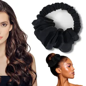 Upgraded No Heat Curling Headband Sleep Hair Rollers for Effortless Wavy Bun Perfect for Lazy Girls Overnight Styling