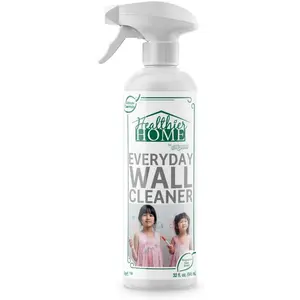 Painted Wall Cleaner , Multipurpose for Walls, Ceilings, and Baseboards, Removes Dirt, Dust, Odor, Stains, Healthier  5-Minute CleanWalls 4-in-1, 32 Ounces ( Free)
