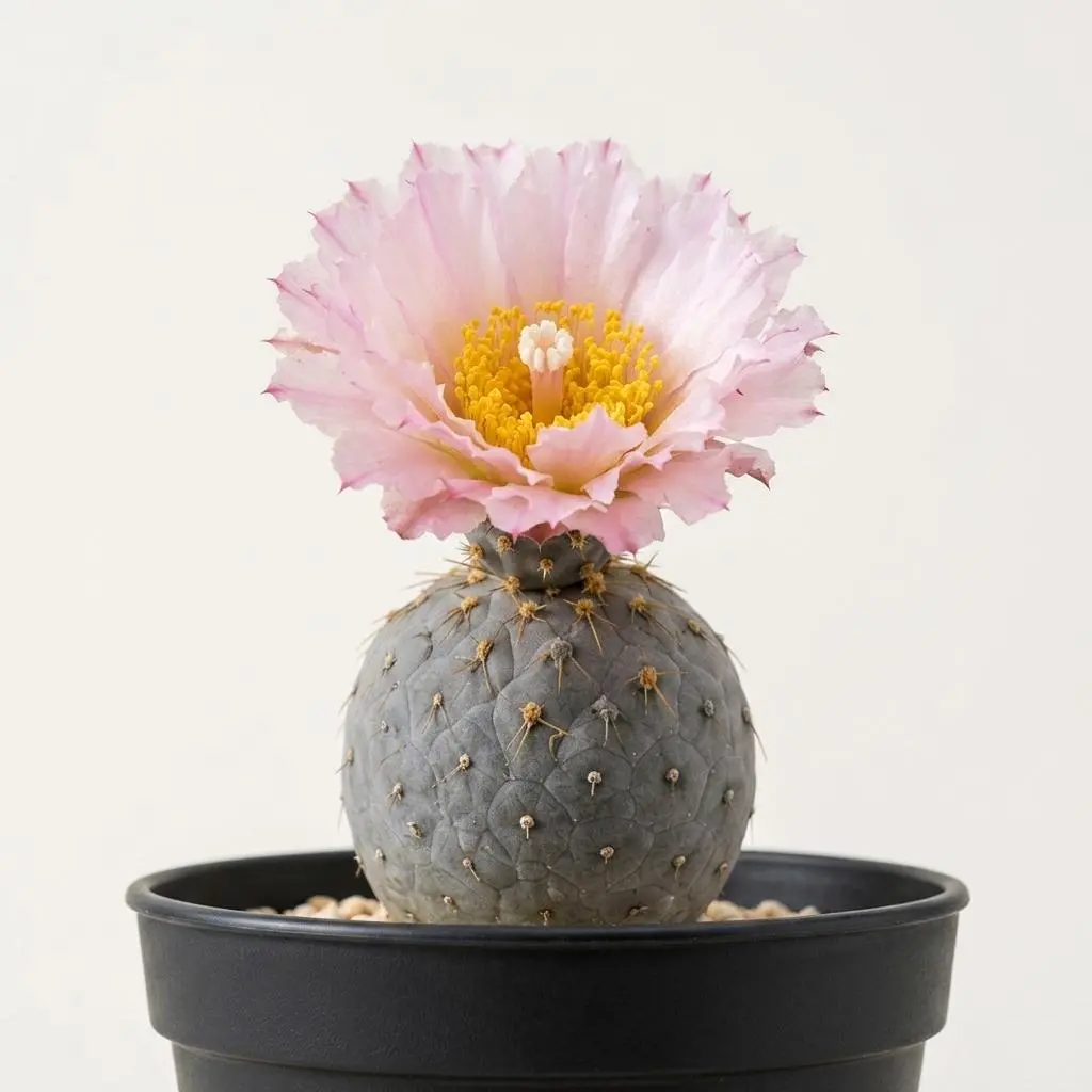 Live Tephrocactus Geometricus Cactus, Grey-Green Segmented Succulent Plant for Indoor Bonsai & Collector Garden Decor Houseplant Plants Decor Potted Indoor Plant