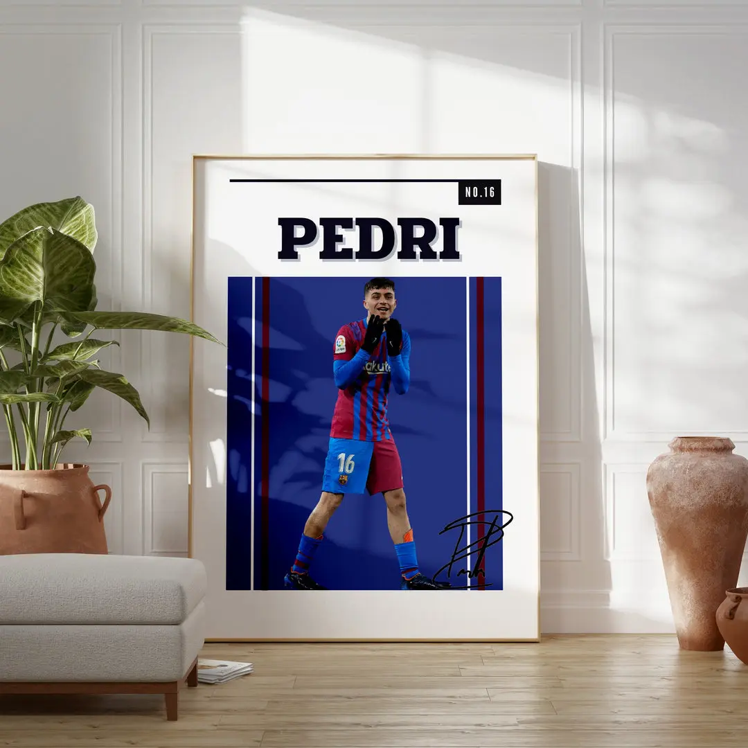 Pedri Football Poster | The Perfect Poster for Every Football Fan - POSTER NO FRAME