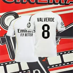 25-26 home white VALVERDE No. 8 cool short-sleeved jersey