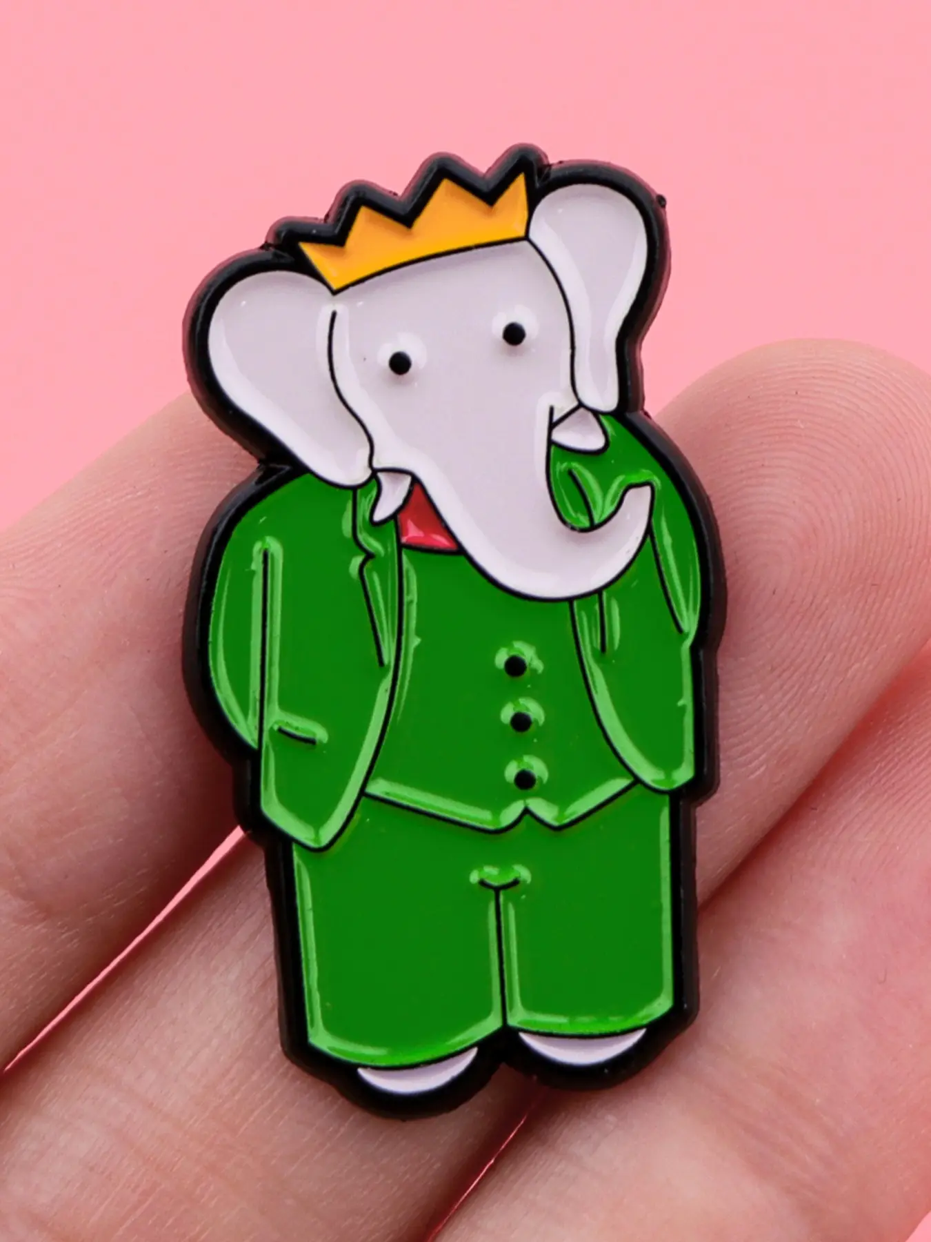 Adorable Elephant Enamel Brooch, Lapel Pin, Zinc Alloy Unique Design Badge, Kawaii Backpack Accessory for Women, Fashion Jewelry Gift