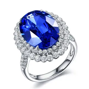 sapphire ring tanzanite light luxury couple models hundred jewelry