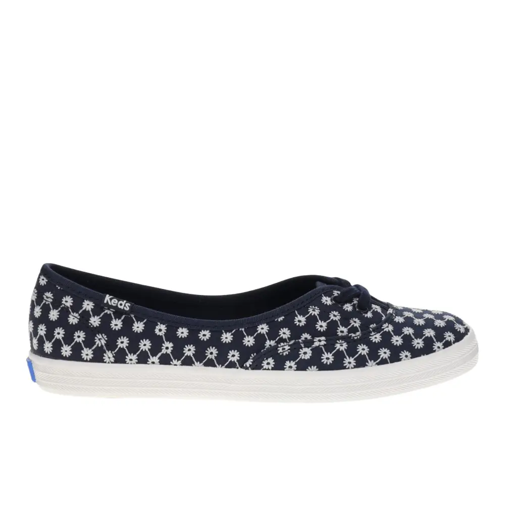Keds Womens The Mini Daisy Eyelet Slip On Sneakers Shoes Casual - Blue