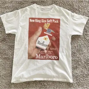 Marlboro tshirt from the 90s, Y2k era aesthetic vintage ad campaign, Unisex T-Shirt, Gift For men Women Menswear Top Streetwear