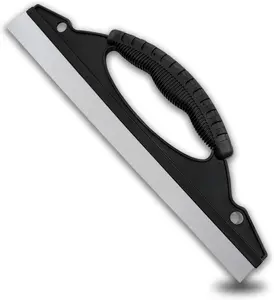 Car Wash Squeegee, 12 Inch Automotive Window Squeegees for Drying, Antislip Silicone Auto Windshield Water Blade with Handle, Flexible Vehicle Glass Drying Tool (1PC)