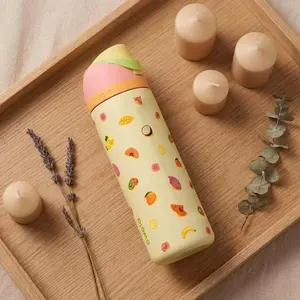 Owala The Cutest Owala Water Bottle Ever 32oz Insulated Stainless Steel Summer Picnic Art Leak-Proof Sippy Lid Portable Tumbler On-the-Go Drinkware Flasks Mug