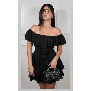 Always Sweet Mini Dress-Black