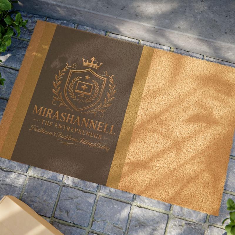 Elegant Custom Doormat for Home Entry, Personalized Welcome Mat, Housewarming Gift, Stylish Front Door Decor, Unique Indoor Outdoor Mat