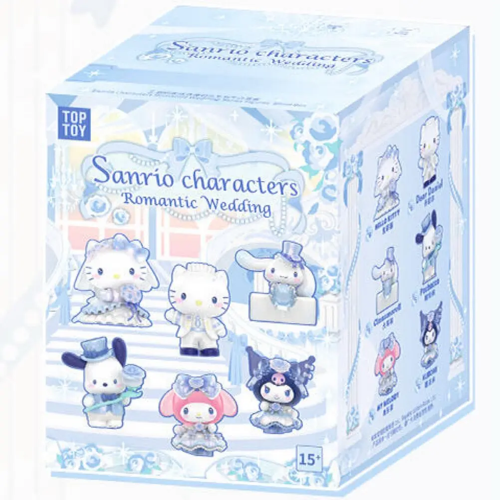L Sanrio Romantic Wedding Series Blind Box Collectibles Valentine's Day Qixi Festival Wedding Bridal Gown Gifts Decorative Ornaments