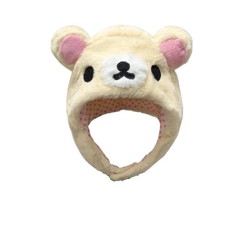 In Stock Rilakkuma Korilakkuma Bear Ushanka Hat Cute Winter Hat