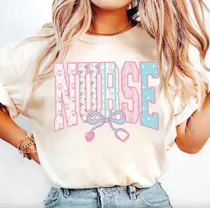 Preppy Nurse Floral Lace Coquette Bow T-Shirt, Grandmillennial Floral Tee, Nicu RN CNA Shirt, Cottagecore Nurse Tee, Nurse Life Tee, Nurse Week Gifts