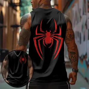 90s Graphic Sleeveless Tank Tops Men Vest Streetwear Outfits Men Vacation Outfits Sleeveless Shirt