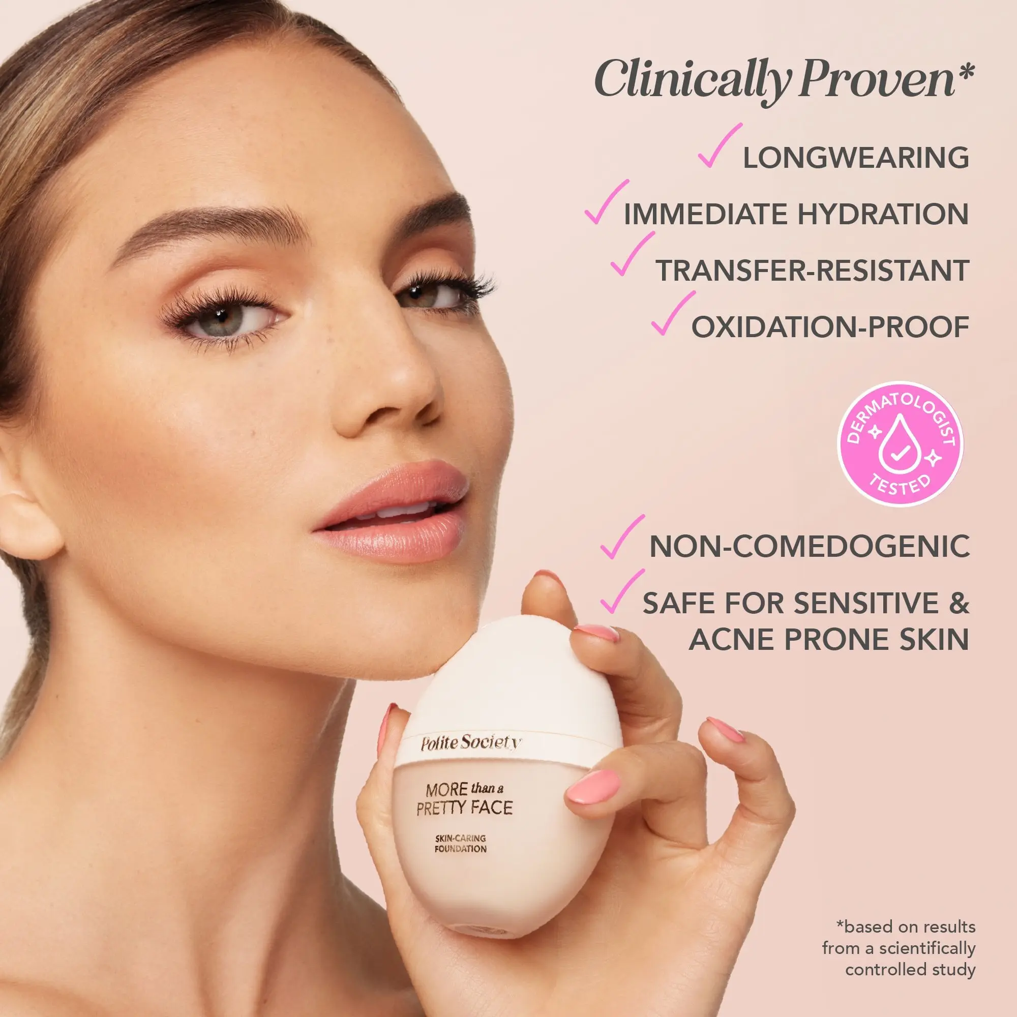 Polite Society More Than A Pretty Face Skin-Caring Foundation Polite Society More Than A Pretty Face Skin-Caring Foundation