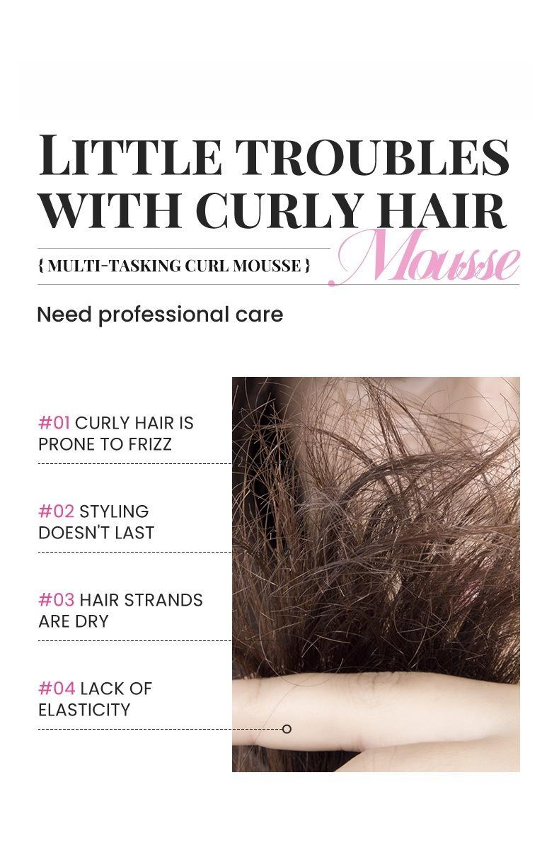 Curl Mousse | Defines & Adds Instant Volume for Frizz-free Curls | Simple,lightweight foam, for hydrated, frizz-free curls