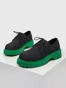 Men's New Style Derby Shoes, Business Casual Shoes, Casual Fashion Trendy Sole, Height Increasing Thick Bottom, Versatile Small Leather Shoes