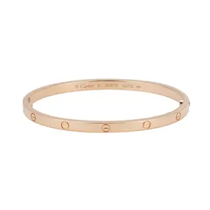Pre-owned Cartier Love Bracelet B6047317 in 18K Rose Gold, Size 15 JLP009375 Joyce