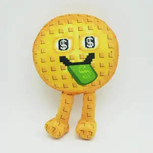 Fortunu and Cashuru Plush Toy, Lucky Clover and Gold Coin Doll,Steal a Brainrot, Creative Soft Cute Doll, Stress Relief Toy, Collectible, Christmas Birthday Gift