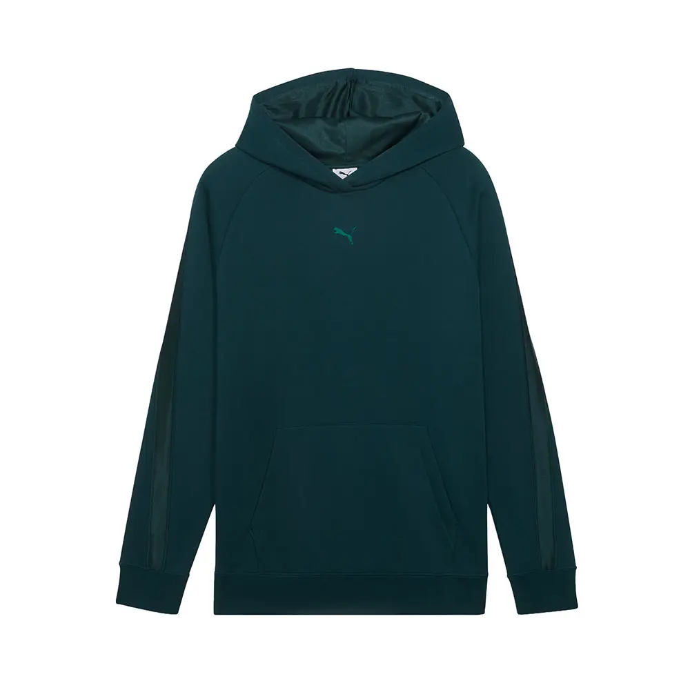 PUMA Womens Essentials Elevated Satin Hoodie Casual Outerwear Casual - Green
