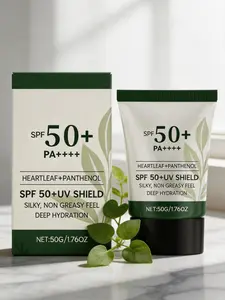 Facial Sunscreen Moisturizing Protective Cream - Hydrating, Lightweight, Non-Greasy, Gentle Care for Summer Face Use, Hydrate
