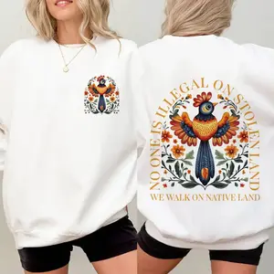 Show Indigenous Solidarity: Native Pride Unisex Two-Sided Apparel - T-Shirt, Hoodie, or Sweatshirt for Support Casual Cotton