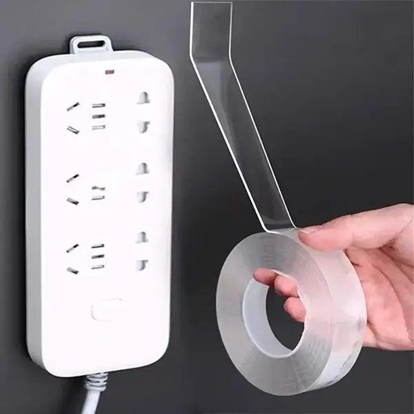 Transparent Heavy Duty Double Sided Tape, Invisible Adhesive 3m Multifunctional Self-adhesive Tape, Washable Adhesive Tape for Office, Car, Living Room, Bathroom, School, Office Stationery & Supplies