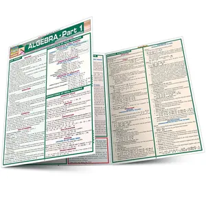Algebra Part 1 QuickStudy Laminated Reference Guide (QuickStudy Academic) 1st Edition