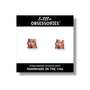 Cute Capybara Stud Earrings