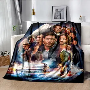 Supernatural join the hunt Throws Blanket Sofa Hiking Picnic Super Soft Quilt Fashion Bed Thermal Flannel Blanket birthday gift It is an excellent gift for children, family and friends