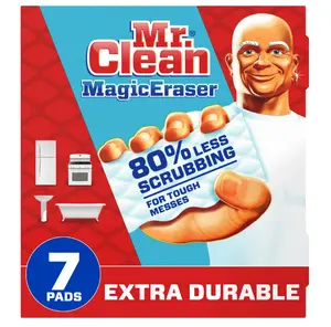 Mr. Clean Magic Eraser Extra Durable All-Purpose Cleaning Pads with Durafoam, 7 Ct