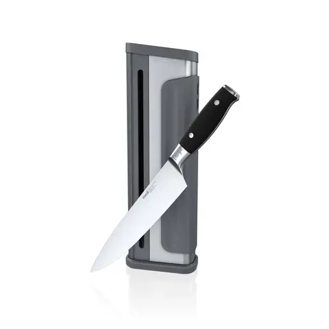 Ninja Foodi NeverDull Premium Chef Knife and Sharpener System Featuring German Steel Blade Knife - K32502