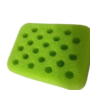 Green Epoxy Waves Custom Cut for ASMR Uses of Cleantok Soft and Durable Wave Shape
