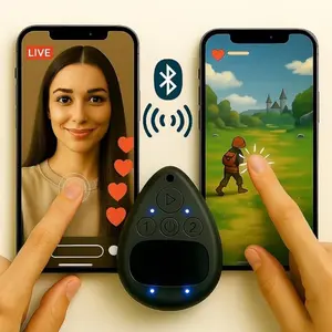 Wireless Auto Clicker for Phone Screen, Bluetooth Tapper for TikTok Likes & Live, Hands-Free Silent Touchpad for Gaming & Reward Tasks on iPhone Android