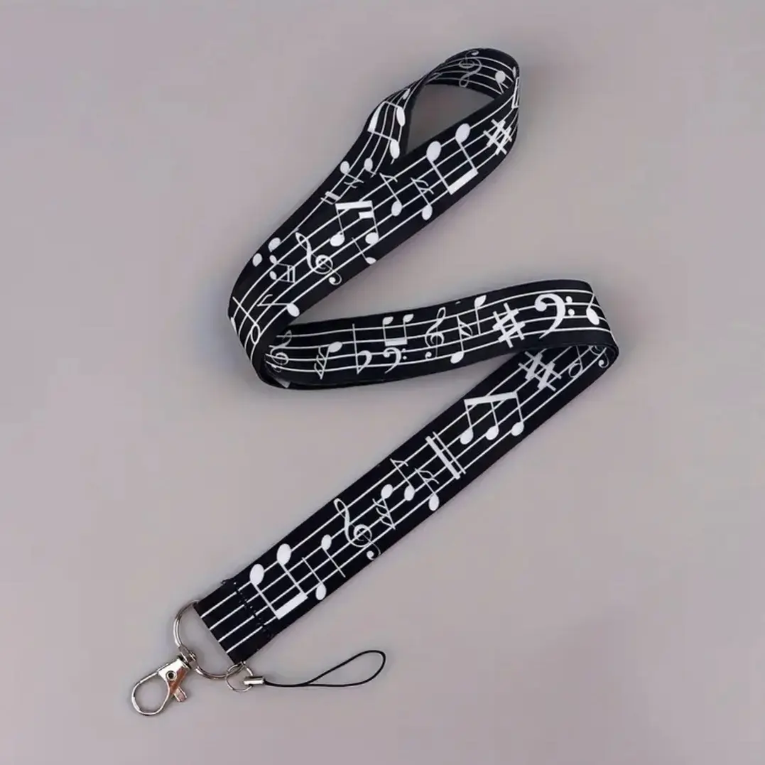 Music Teacher Notes Lanyard for Office Supplies and Identification Badges keychains perfect gift phone chain