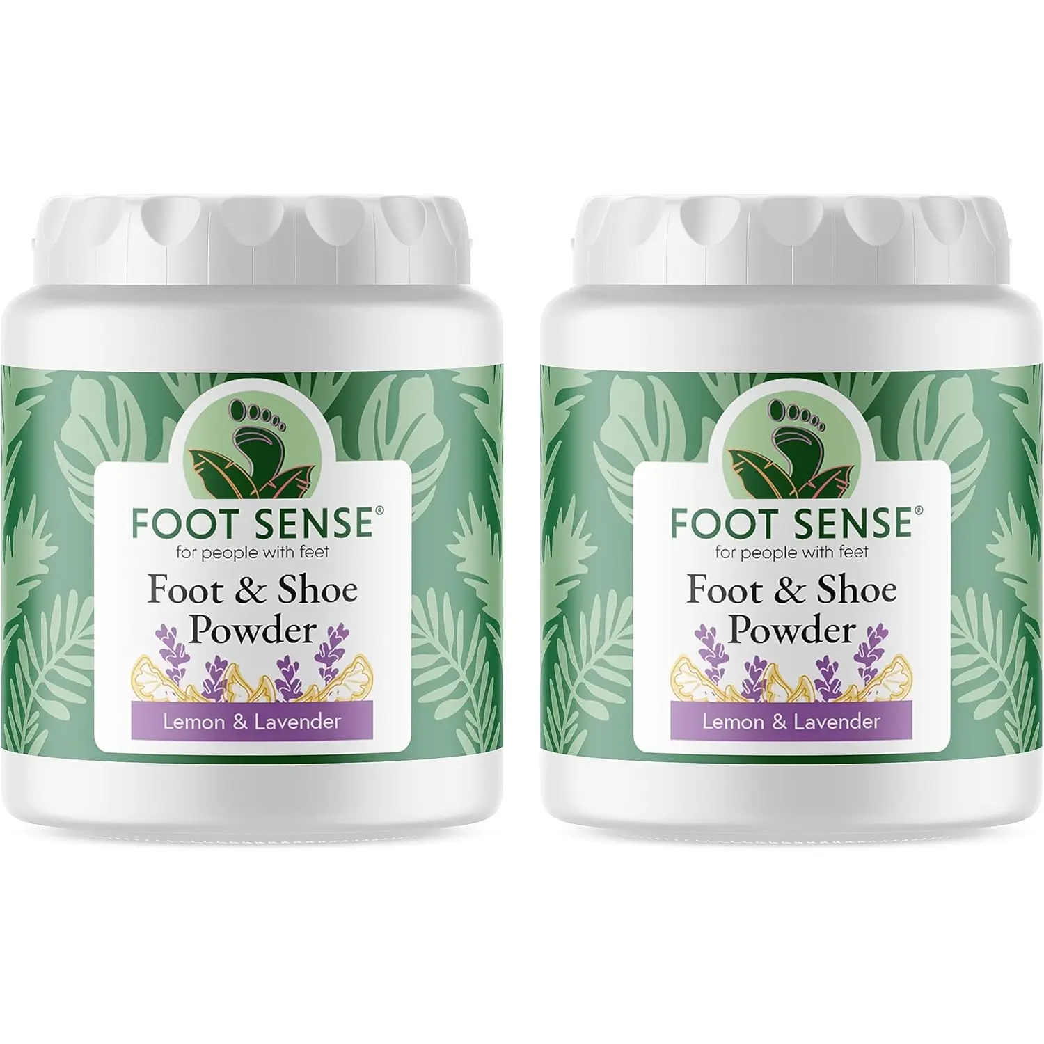 Natural Foot and Shoe Odor Eliminator \u2013 Talc-Free Shoe Deodorizer and Body Powder Neutralizes Smelly Odors \u2013 Long-Lasting, Fast-Acting Foot Powder for Kids and Adults USA- Made by Foot Sense - 2 Pack