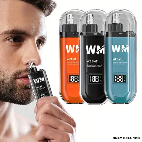 Portable Mini Nose Hair Trimmer, 1pc Nose Hair Remover, Nose Hair Shaver, Personal Care Appliance for Men & Women, Cordless Rechargeable Trimmer, Usb Rechargeable Trimmer