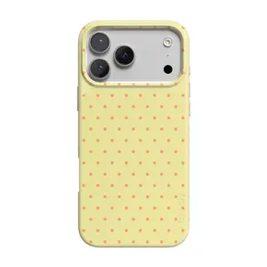 Casely iPhone 17 Pro Max Case | On the Dot | Yellow Polka Dot | Compatible with MagSafe | Classic Ultra Thin Design