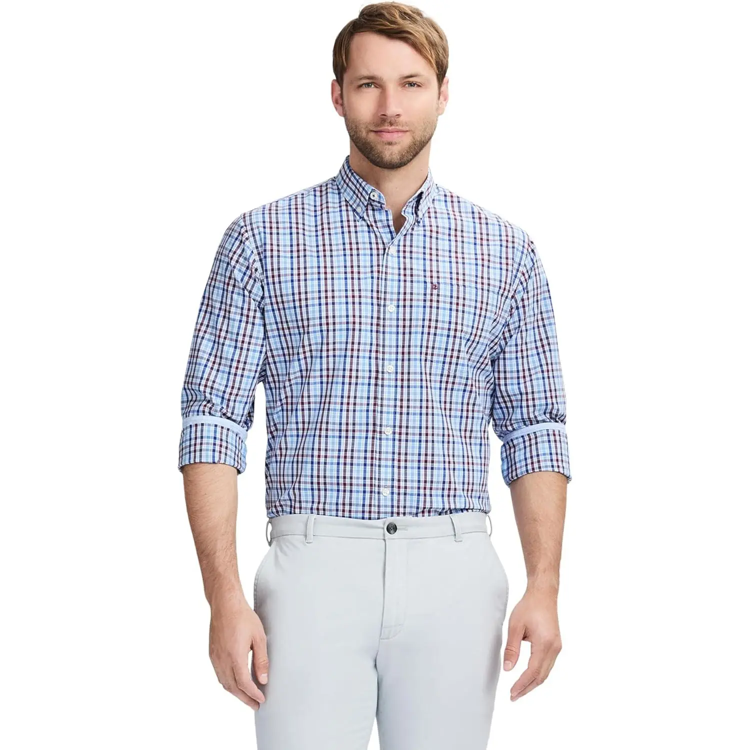 Izod Men's Performance Comfort Long Sleeve Shirt