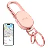 Keychain with Apple Find My(IOS Only), Key Finder Built-in Anti-Loss Tracker, Heavy Duty Key Holder, Premium Stainless Steel Keychain Carabiner Car Key Chains with GPS Global Locator Tracking Waterproof