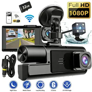 🚗 FREE 32G Card! 1080P Night Vision Dash Cam For Rideshare, Drivers & Commuters🚗🚗 Non-rechargeable, must be used while plugged in.