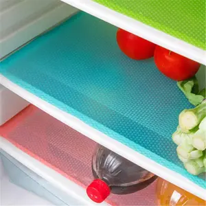 Refrigerator Liner Set, 4pcs Washable Waterproof and Oil-Proof Refrigerator Mats, Non-Slip Placemats for Kitchen Dining Table, Freezer Shelves, Cabinets and Drawers, Multi-Purpose Shelf Liner Coasters, Kitchenware