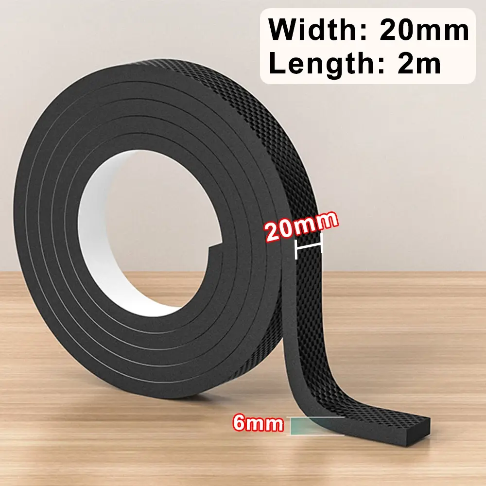 Thicken Non Slip Furniture Pads Self Adhesive Rubber Chairs Tables Leg Protector Noise Reduce Floor Wall Bumper Strips DIY Shape NONE