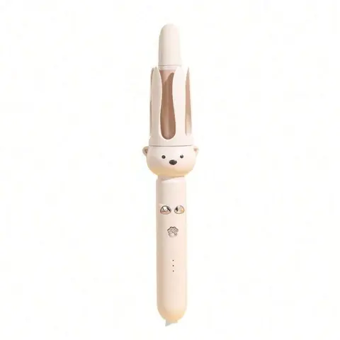 Bear Curler Automatic Rotating Porcelain Hair Styling Iron - US Plug, Cute Design, Durable, Dual Temperature, Easy Operation for Voluminous Curls on All Hair Types